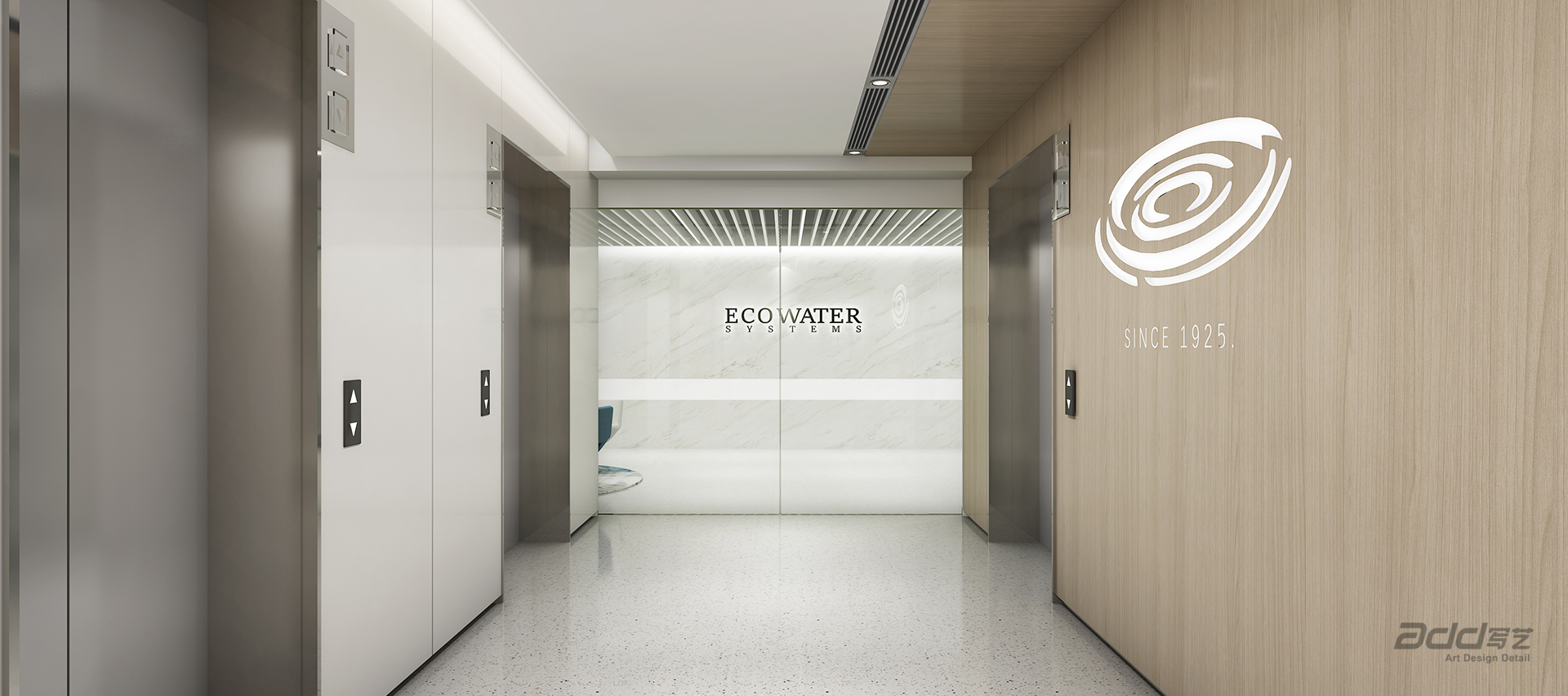 怡口淨水辦(bàn)公(gōng)室裝(zhuang)修-電(dian)梯廳-pc