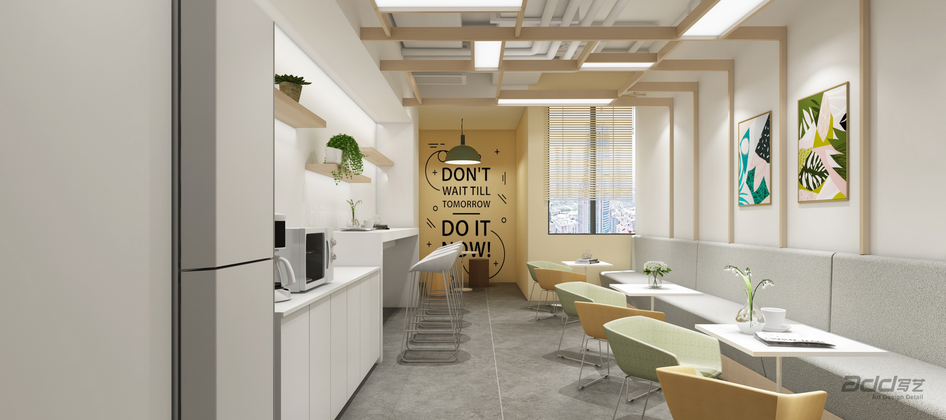 億童文(wén)教辦(bàn)公(gōng)樓設(shè)計(ji)效果圖-茶水間2-pc